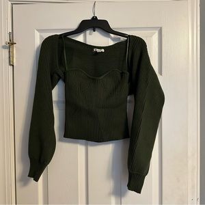 Forest Green Sweater Set